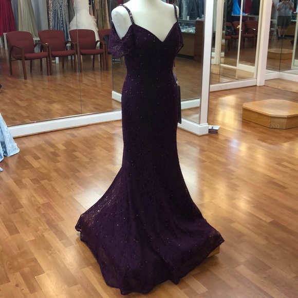 mori lee eggplant bridesmaid dress